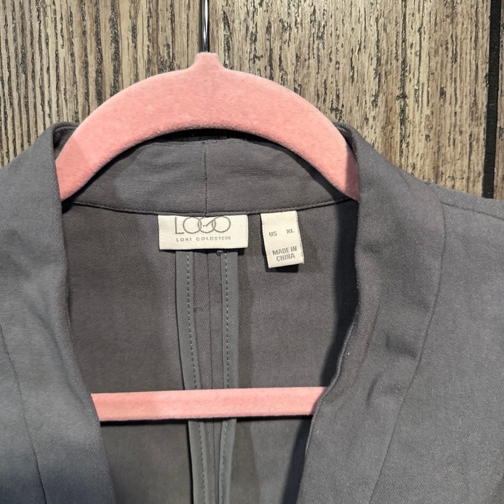 LOGO by Lori Goldstein AnyWEAR One Button Blazer - Picture 2 of 3